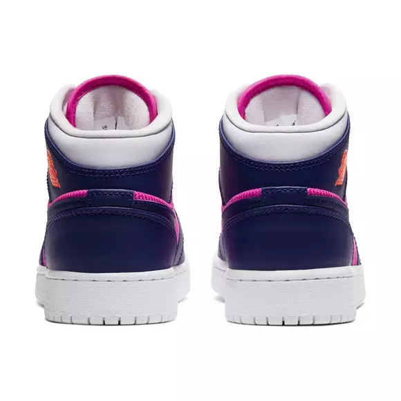 Jordan 1 Mid 'Fire Pink Barely Grape'