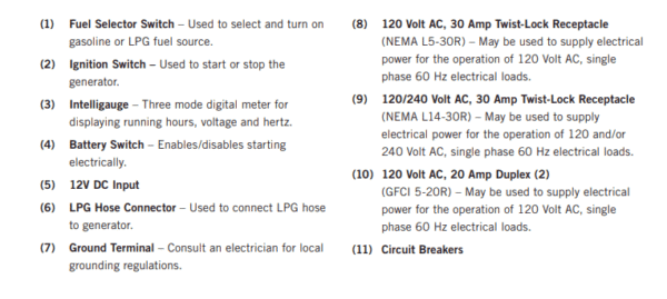 Champion 100155 7000W/9000W Dual Fuel Electric Start Generator Manufacturer RFB