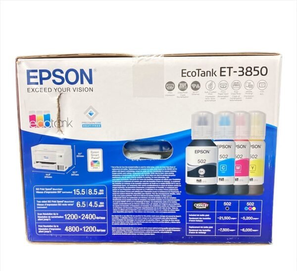 Epson EcoTank-3850 Special Edition All-in-One Printer with Bonus Black Ink
