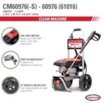SIMPSON 1.2-GPM Clean Machine 2300 PSI 1.2-GPM Cold Water Electric Pressure Washer with 3 Spray Tips (Battery Included) CM60976