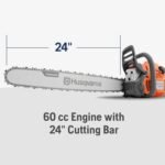 Husqvarna 460 Rancher Gas Chainsaw 24" 60.3cc 3.6HP, Auto Oil Pump