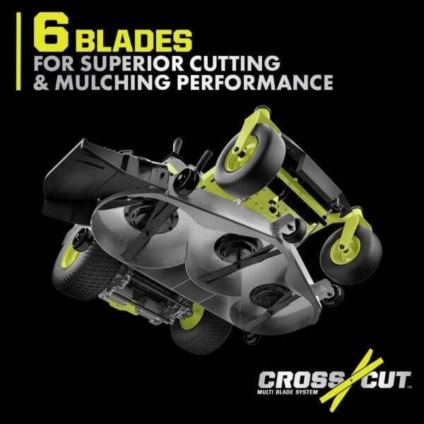 80V Max HP Lithium 54″ Brushless Electric Zero Turn Lawn Mower