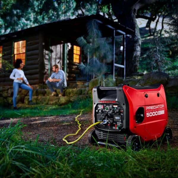 Predator 5000 Watt Dual-Fuel SUPER QUIET Inverter Generator with Remote Start and CO SECURE Technology
