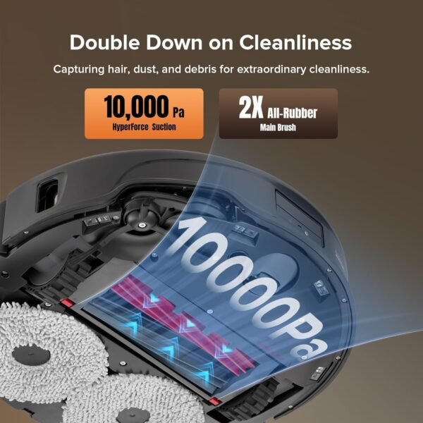 Roborock Qrevo Edge S5A Robot Vacuum & Mop, 18,500Pa, Zero-Tangle