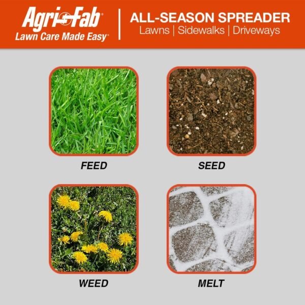 Agri-Fab 45-0543 Tow-Behind 100 lb Lawn & Garden Spiker Seeder Spreader