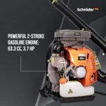 Schröder SR-6400L Backpack Gas Leaf Blower, 3.7 HP Engine