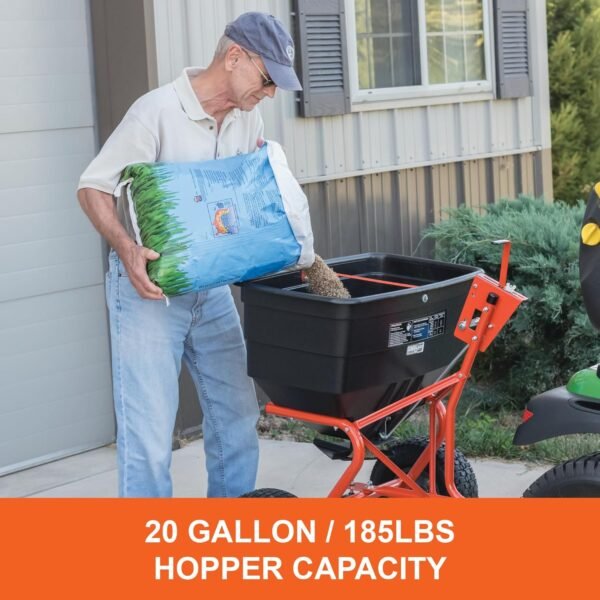 Agri-Fab 45-0543 Tow-Behind 100 lb Lawn & Garden Spiker Seeder Spreader