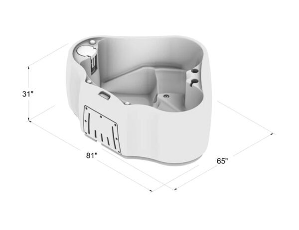 Premium AR300 2-Person 20-Jet Oval Plug & Play Hot Tub with Ozonator, Powered by Jacuzzi Pumps