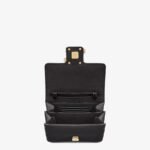 Fendi Karligraphy Black Leather Bag