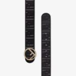 Fendi Black Leather Belt