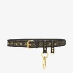 Fendi Brown Fabric Belt
