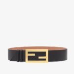 Fendi Black Leather Belt