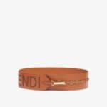 Fendi Brown Leather Belt