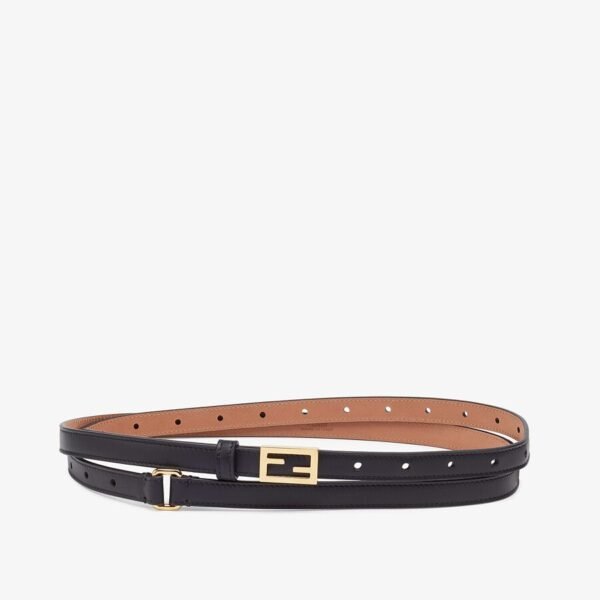 Fendi Black Leather Belt