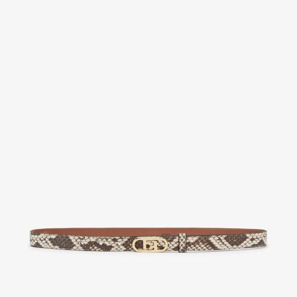 Fendi Brown Elaphe Belt