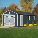 Handy Home Products Manhattan 12x24 Garage Do-it-Yourself Wooden Storage Shed, Does not Include Paint and Roofing Shingles