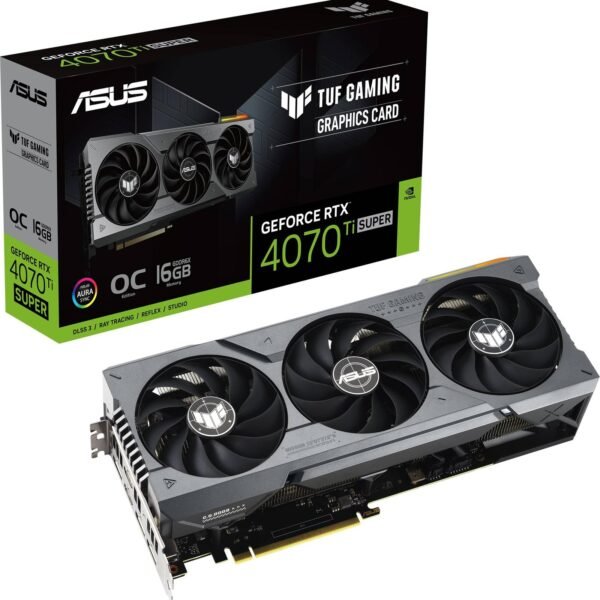 ASUS TUF Gaming NVIDIA GeForce RTX 4070 Ti SUPER OC Edition 2 x HDMI 3 x DP 16GB
