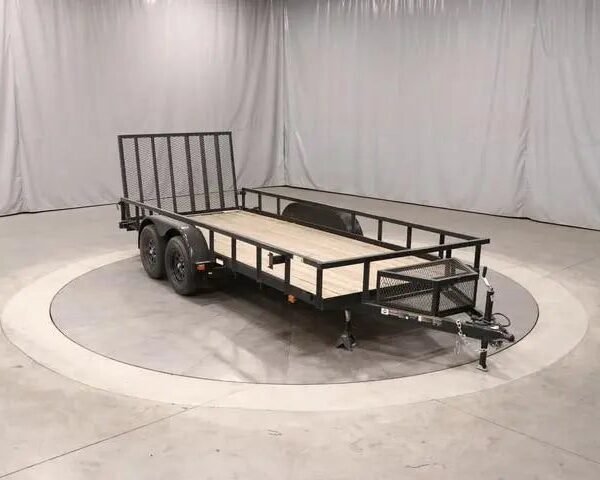 6×16 Heavy-Duty Tandem Axle Utility Trailer – 2025 Steel Frame with Wood Deck