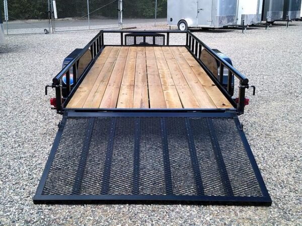6×16 Heavy-Duty Tandem Axle Utility Trailer – 2025 Steel Frame with Wood Deck