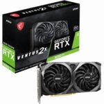 MSI NVIDIA GeForce RTX 3060 Ti Graphic Card - 8 GB GDDR6 - 1.70 GHz Boost Clock - 256 bit Bus Width - PCI Express 4.0 - DisplayPort - HDMI
