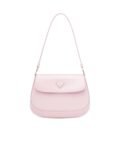 Prada Cleo Brushed Leather Shoulder Bag With Flap