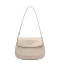 Prada Cleo Brushed Leather Shoulder Bag With Flap