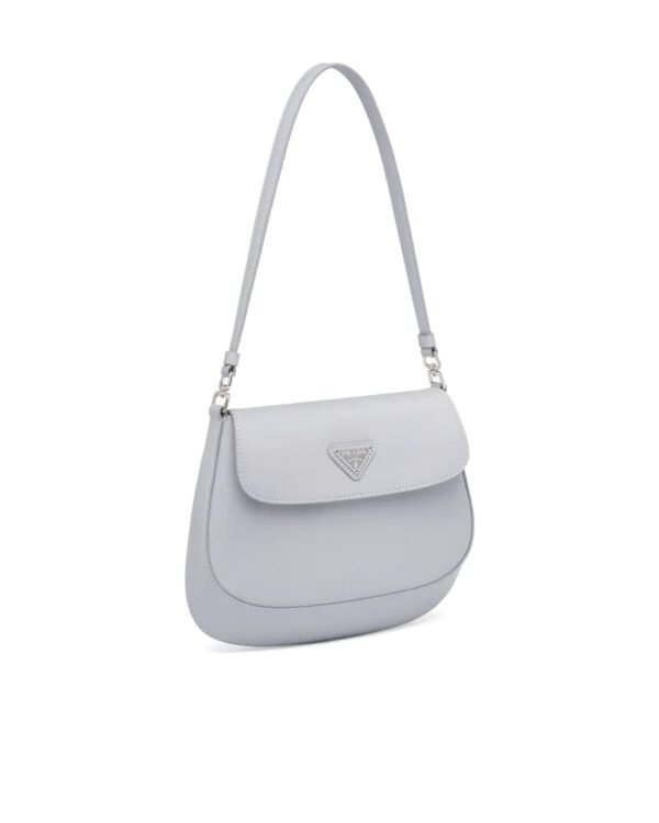Prada Cleo Brushed Leather Shoulder Bag With Flap