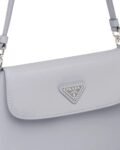 Prada Cleo Brushed Leather Shoulder Bag With Flap