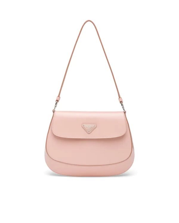 Prada Cleo Brushed Leather Shoulder Bag With Flap