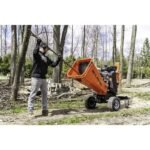 Detail K2 Opc566E 6 in – 14HP Kinetic Wood Chipper with Electric Start and Auto Blade Feed KOHLER CH440 Command PRO Commercial Gas Engine