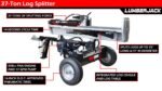 Lumber Jack 37-Ton Gas Log Splitter 208cc OHV Engine (YTL-050-494)