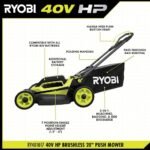 RYOBI 40V HP Brushless 20 in. Cordless Battery Walk Behind Push Mower with 6.0