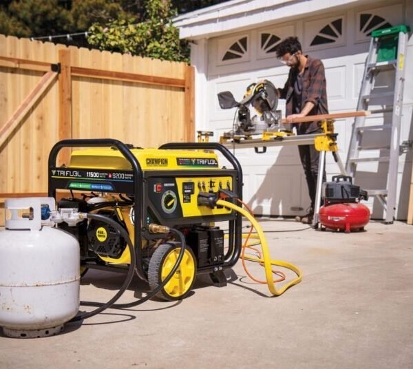 Champion 11,500/9,200-Watt Tri-Fuel Home Backup Portable Generator