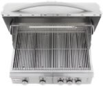 Blaze 32 Inch 4-Burner LTE Gas Grill with Rear Burner and Built-in Lighting System