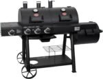 Char-Griller Texas Trio 3-Burner Dual Fuel Grill with Smoker