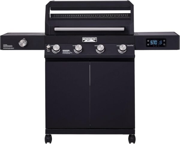 Monument Grills Denali 425 Black Smart Tech Propane Gas Grill