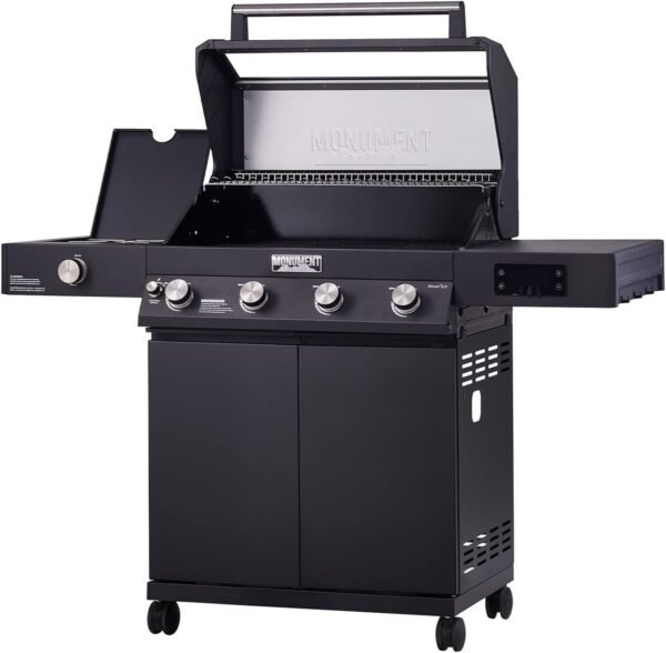 Monument Grills Denali 425 Black Smart Tech Propane Gas Grill