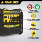 Champion 4250-Watt Dual Fuel RV Ready Open Frame Inverter Generator