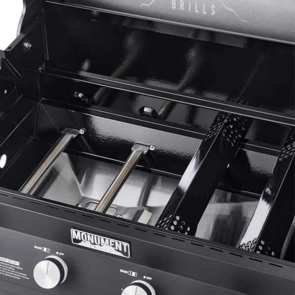 Monument Grills Denali 425 Black Smart Tech Propane Gas Grill