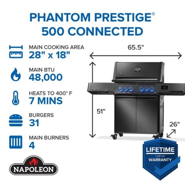 Napoleon Phantom Prestige 500 Connected Gas Grill