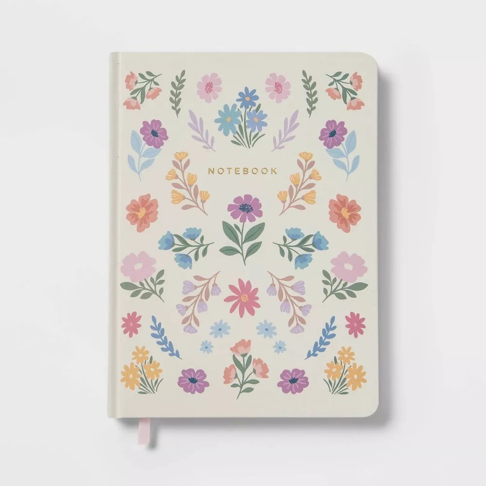 240 Sheet College Ruled Journal 7.75″x5.5″ Bookbound Floral