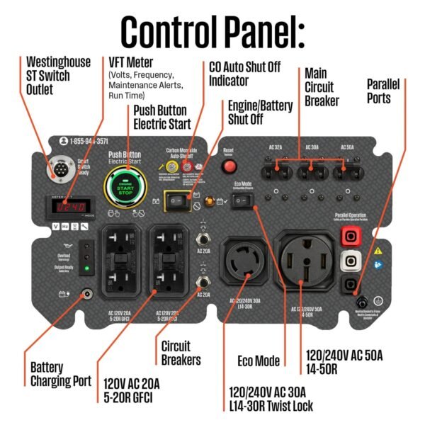 Westinghouse EcoGen10000 10,000-Watt Portable Inverter Generator