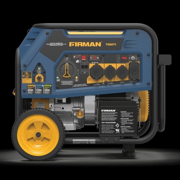 Generator 8000W/ 10,000W Tri Fuel Electric Start 120V/240V with Wheel Kit