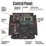 4,000-Watt Gas Powered Portable Inverter Generator with Recoil Start, LED Data Center